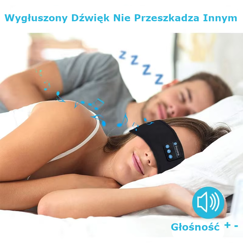 RelaxBand - opaska z wbudowanymi słuchawkami Bluetooth do snu i relaksu.