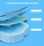 CleanWave™ - Szczotka do czyszczenia toalety z wymiennymi wkładkami